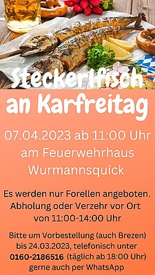 Banner Steckerlfischgrillen