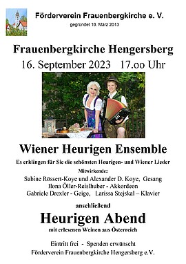 Banner Heurigen Abend, Wiener Lieder und drum herum