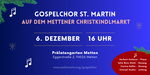 Logo Gospelkonzert auf dem Christkindlmarkt in Metten