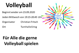 Banner Volleyball Freizeitgruppe