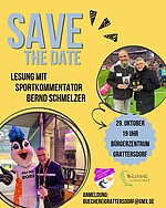 Logo Lesung mit Bernd Schmelzer im Bürgerzentrum Grattersdorf