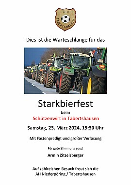 Banner Starkbierfest AH Tabertshausen