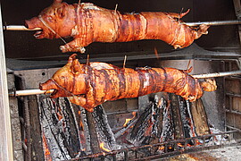 Banner 25. August Bio-Spanferkel für alle Gäste