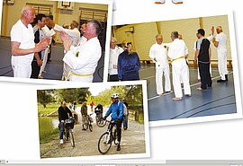 Banner Gesundheitssport mit Elementen aus dem Karate für Neueinsteiger ab etwa 40 Jahre