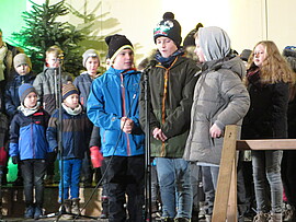 Banner Auftritt am Christkindlmarkt