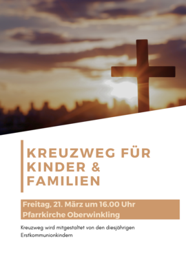 Banner Kinderkreuzweg in Niederwinkling