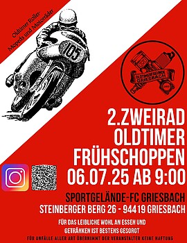 Banner Zweirad Oldtimer Frühschoppen