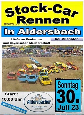 Banner Stock-car-Rennen in Aldersbach