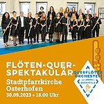 Logo „Quer“ und „spektakulär“ : Querflötenorchester macht spontanen Zwischenstopp in Osterhofen