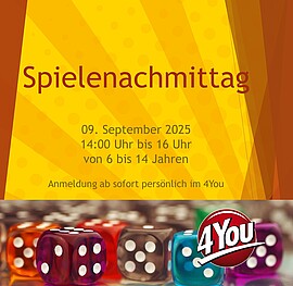 Banner Spielenachmittag