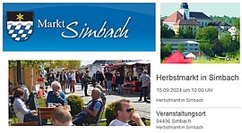 Banner Markt in Simbach
