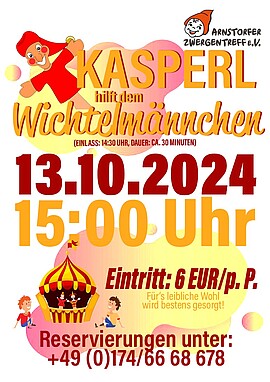Banner Kasperltheater im Parkwohnstift - Arnstorfer Zwergentreff e. V. 