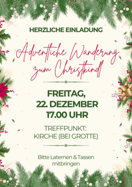 Banner Adventliche Wanderung zum Christkindl 