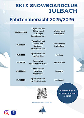 Banner 1. Tagesfahrt mit Ski- und Snowboardkurs