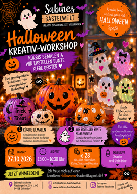 Banner Workshop für Kinder: Halloween Kreativ-Workshop