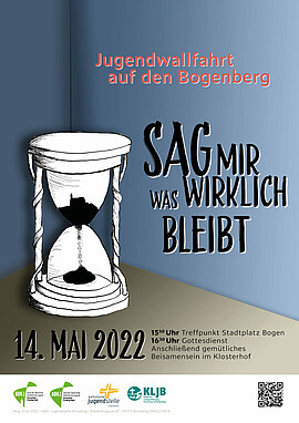 Banner Jugendwallfahrt zum Bogenberg