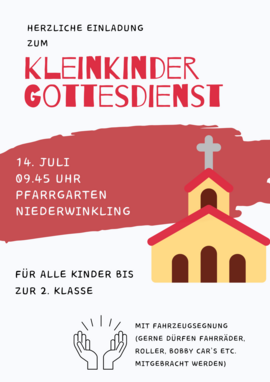 Banner Kleinkindergottesdienst 