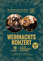 Logo Weihnachtskonzert der Berufsfachschule für Musik Plattling in Hengersberg