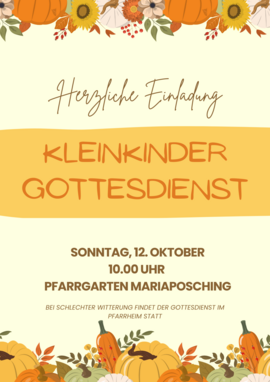 Banner Kleinkindergottesdienst