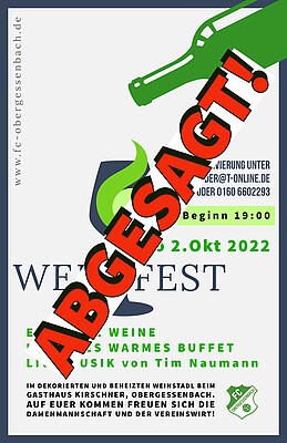 Banner Weinfest ABGESAGT!!
