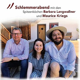 Banner SCHLEMMERABEND mit Maurice Kriegs und Barbara Langwallner