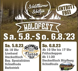 Banner Waldfest der SG Schildthurn
