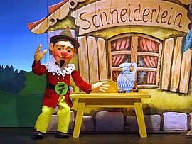 Banner Klick-Klack-Theater - Das tapfere Schneiderlein