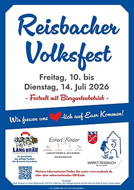 Banner Reisbacher Volksfest 2026