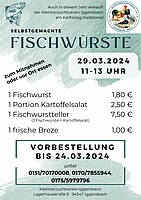 Logo Fischwurstverkauf an Karfreitag