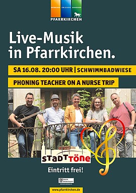 Banner StadtTöne: PHONING TEACHER ON A NURSE TRIP
