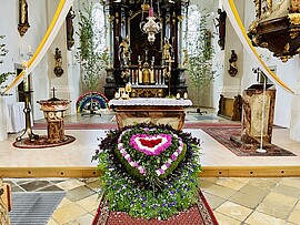 Banner Fronleichnam in Lalling