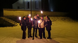 Banner Fackelwanderung