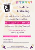 Logo Traditioneller Faschingsball am Faschingssamstag