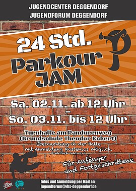 Banner 24 Stunden Parkour JAM