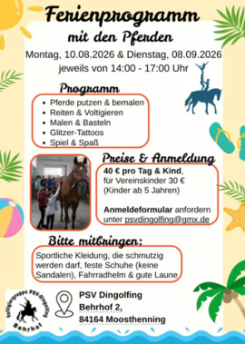 Banner Sommer Ferienprogramm - 10.08.2026