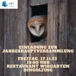 Logo Jahreshauptversammlung für LBV-Mitglieder