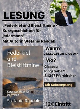 Banner LESUNG MIT STEFANIE RANDAK im Glasbau