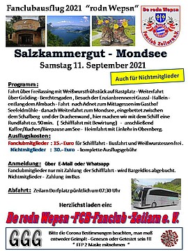 Banner Fanclubausflug - FCB Fanclub Zeilarn De rodn Wepsn