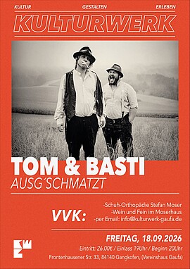 Banner Tom und Basti - Musikkabarett 